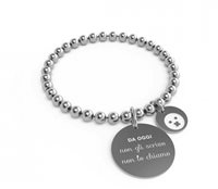 Bracelet 10 Buoni Propositi Femme in Acier NON GLI SCRIVO NON LO CHIAMO - NON GLI SCRIVO NON LO CHIAMO
